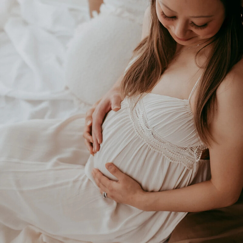 Mežģīņu kleitas grūtniecēm bez atzveltnes zīdaiņu vakariņām Boho kleita grūtniecēm V veida kakla izgriezums, Bohēmijas kleita fotogrāfiju uzņemšanai grūtniecības laikā