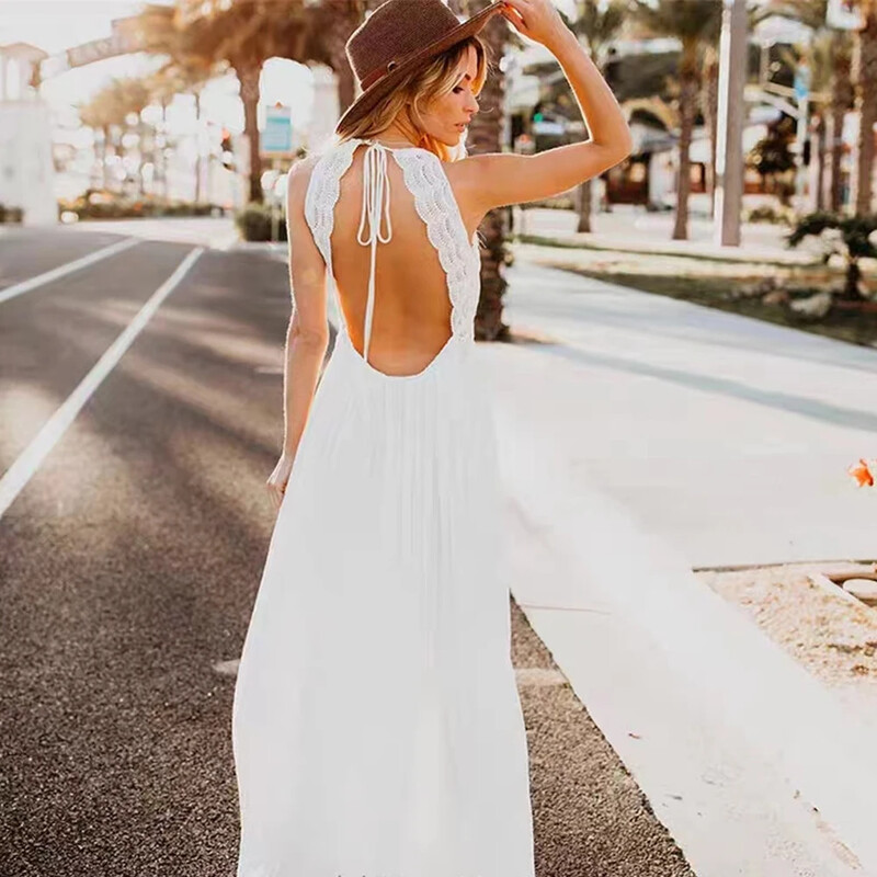 Mežģīņu kleitas grūtniecēm bez atzveltnes zīdaiņu vakariņām Boho kleita grūtniecēm V veida kakla izgriezums, Bohēmijas kleita fotogrāfiju uzņemšanai grūtniecības laikā