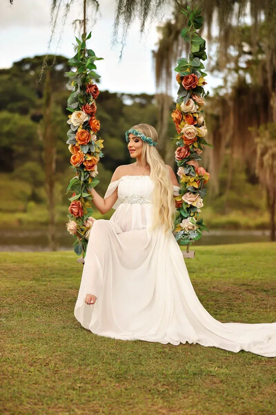 2023-as terhes fényképezési ruhák kismama fotózáshoz hosszú terhességi ruha fotózáshoz Terhes nő maxi ruha