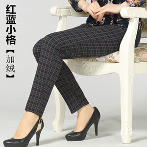 Jaunums Plus samta legingi Sieviešu rudens un ziemas lielizmēra apdruka ar ziedu siltas mātes bikses