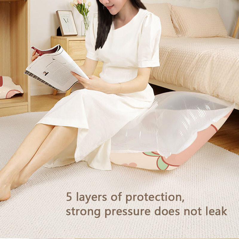 1 pungă de compresie de călătorie, sac de ambalare în vid pentru economisirea spațiului, sac de compresie de aspirație reutilizabil, economisind spațiu de 80%