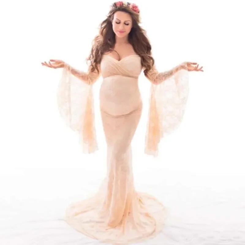 Seksīgas mežģīņu kleitas grūtniecēm, nāriņas