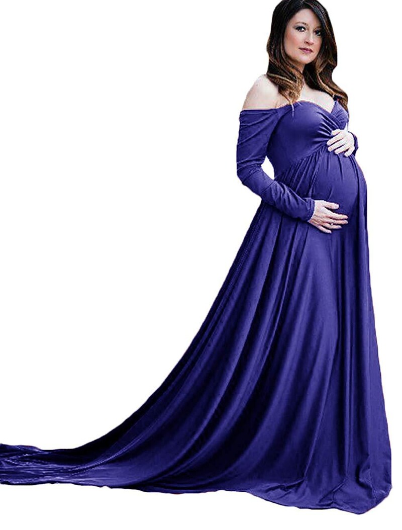 2023-as kismama ruhák fotózáshoz Hosszú maxi ruha kismama fotózáshoz kellékek Pamut terhesruha Kismama nőtt