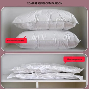 6 Συσκευασία Space Saver Vacuum Seal Storage Bags for Phone, Comfort and Quants, Compression Not Included Pump