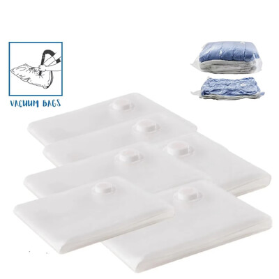 6 Συσκευασία Space Saver Vacuum Seal Storage Bags for Phone, Comfort and Quants, Compression Not Included Pump