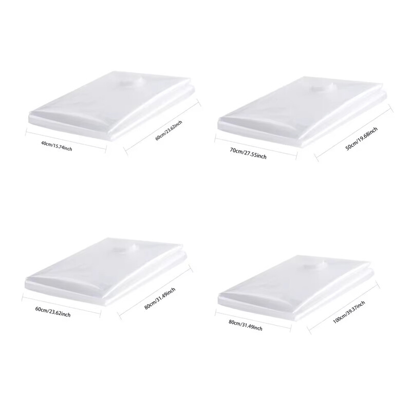 6 iepakojumā vietas taupīšanas vakuuma blīvējuma glabāšanas maisiņi drēbēm, segas un segām, kompresijas sūknis nav iekļauts