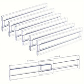 2gab Atvilktņu sadalītāji Organizatori Regulējams skapis Uzglabāšana Drēbes Atvilktņu Organizators Skaidrs Atvilktnes Atdalītāji Virtuves instrumenti