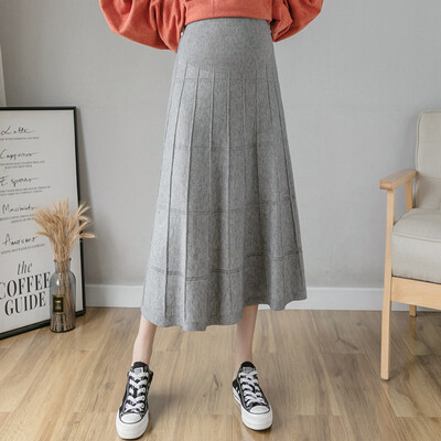 2023. gada rudens ziemas modes svārki grūtniecēm, brīvi, lieli apaki, vēdera drēbes grūtniecēm. Ikdienas fotosesijas svārki grūtniecības laikā