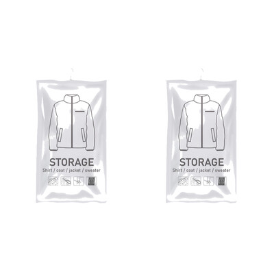 Κρεμαστά τσάντες εξοικονόμησης χώρου Αποθήκευση χώρου αποθήκευσης Τσάντες ρούχων Τσάντα αποθήκευσης συμπίεσης για ρούχα Κοστούμια Μπουφάν φόρεμα