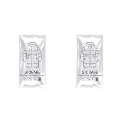 Κρεμαστά τσάντες εξοικονόμησης χώρου Αποθήκευση χώρου αποθήκευσης Τσάντες ρούχων Τσάντα αποθήκευσης συμπίεσης για ρούχα Κοστούμια Μπουφάν φόρεμα