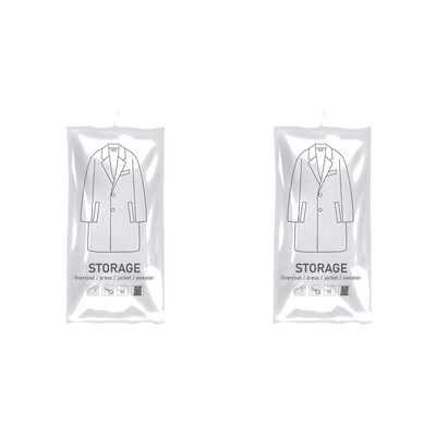 Κρεμαστά τσάντες εξοικονόμησης χώρου Αποθήκευση χώρου αποθήκευσης Τσάντες ρούχων Τσάντα αποθήκευσης συμπίεσης για ρούχα Κοστούμια Μπουφάν φόρεμα