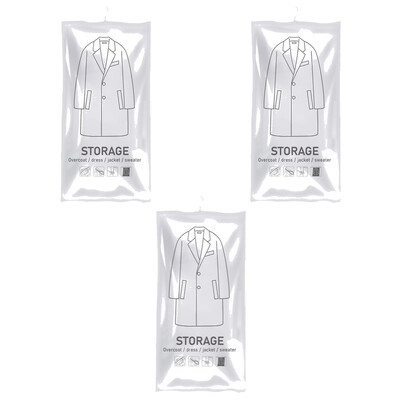 Κρεμαστά τσάντες εξοικονόμησης χώρου Αποθήκευση χώρου αποθήκευσης Τσάντες ρούχων Τσάντα αποθήκευσης συμπίεσης για ρούχα Κοστούμια Μπουφάν φόρεμα