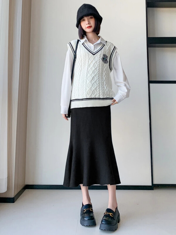 Rudens Ziemas Grūtnieču svārki Sānu svārki Zīmulis vēders Apģērbs grūtniecēm Ikdienas vestidos Grūtniecības fotosesijas svārki