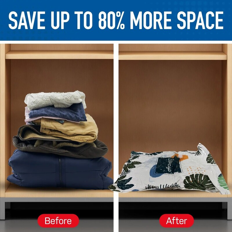 Erdvę taupantys vakuuminiai sandarikliai, maišeliai antklodėms ir antklodėms Drabužių namų pakavimo organizatorius