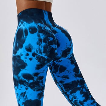 Tie Dye Seamless Yoga Παντελόνι Αθλητικά Γυναικεία Ψηλή Μέση Push Up Γυναικείο καλσόν Γυμναστήριο Τρέξιμο Προπόνηση Leggins Ρούχα γυμναστικής