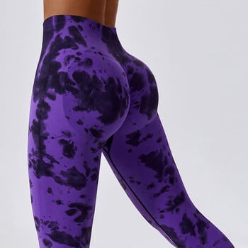 Tie Dye Seamless Yoga Παντελόνι Αθλητικά Γυναικεία Ψηλή Μέση Push Up Γυναικείο καλσόν Γυμναστήριο Τρέξιμο Προπόνηση Leggins Ρούχα γυμναστικής