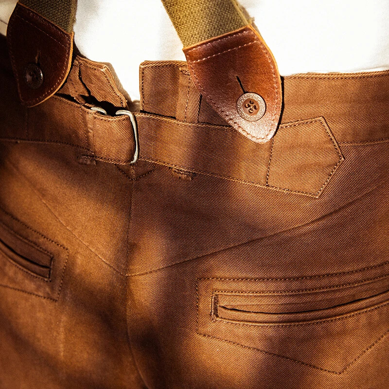 Red Tornado Retro Casual Chino Vintage meeste püksid Kõrged sirge säärega püksid