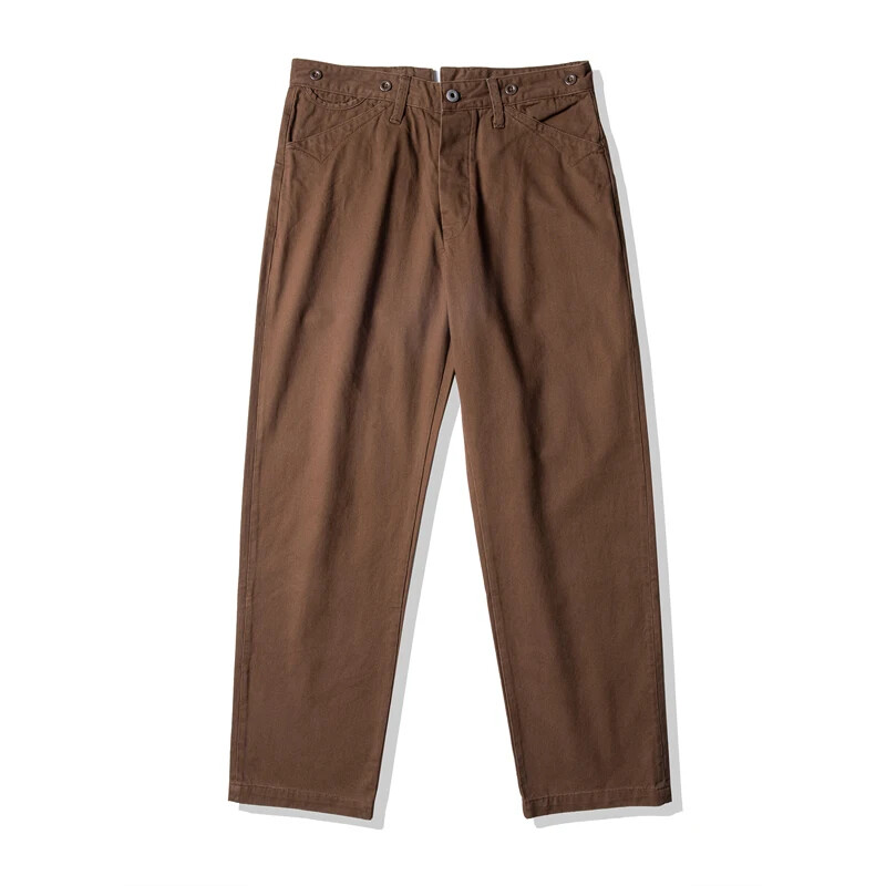 Red Tornado Retro Casual Chino Vintage meeste püksid Kõrged sirge säärega püksid