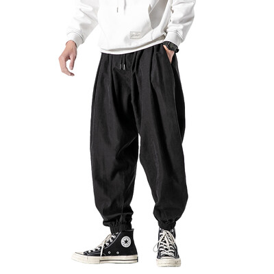 Pantaloni negri de toamnă pentru bărbați Hip Hop Streetwear Moda Jogger Pantaloni harem Pantaloni de trening casual Pantaloni pentru bărbați Mărime mare M 5XL