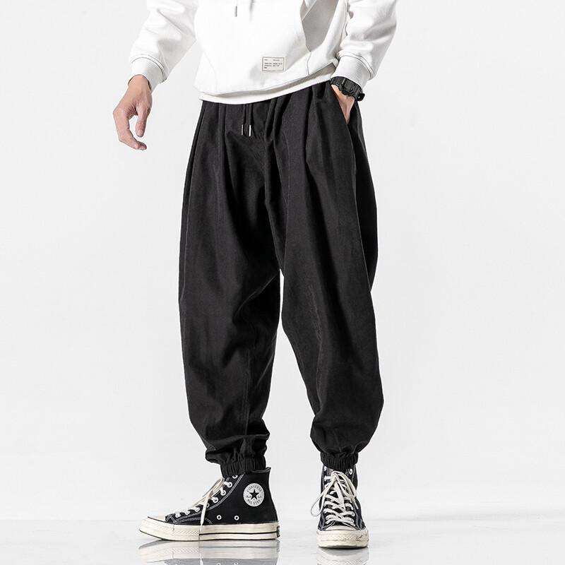 Pantaloni negri de toamnă pentru bărbați Hip Hop Streetwear Moda Jogger Pantaloni harem Pantaloni de trening casual Pantaloni pentru bărbați Mărime mare M 5XL