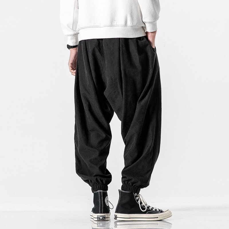 Pantaloni negri de toamnă pentru bărbați Hip Hop Streetwear Moda Jogger Pantaloni harem Pantaloni de trening casual Pantaloni pentru bărbați Mărime mare M 5XL