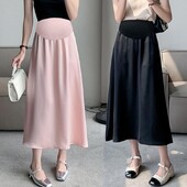 Svilenkasta poluhaljina za trudnice, ljetna kolekcija za trudnice, polusuknja A-kroja za moderan i tanak izgled, savršena za trudnice