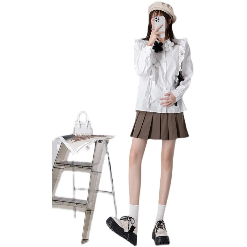 Svečana kratka suknja za trudnice, podesiv struk, plisirane suknje za trudnice, jednobojna, elegantna odijela za trudnice, suknje, veleprodaja