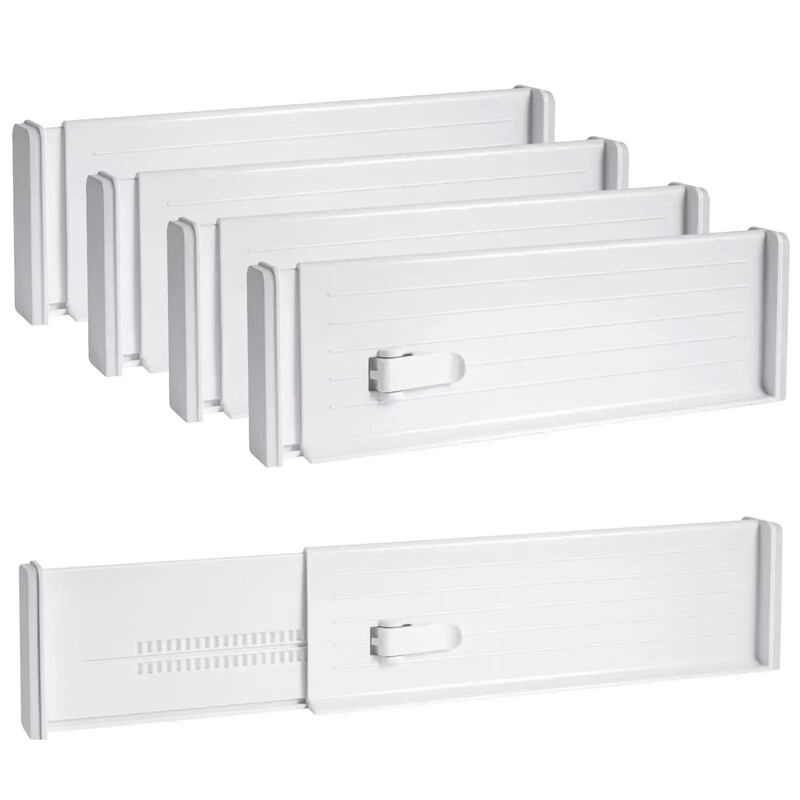 Despărțitoare sertare Reglabil Bucătărie Expansiune Contracție Combinație Organizator sertar Organizator din plastic Cutie de depozitare