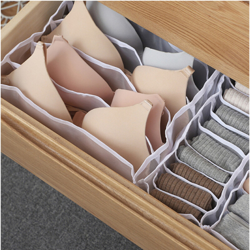 Trīsdaļīga apakšveļas glabāšanas kastes atvilktņu tips trīs vienā daudzfunkcionāls komplekts mājas daudzslāņu nodalījuma krūštura apdares kaste