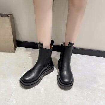 Γυναικείες μπότες Hot Luxury Χοντρή σόλα Chelsea Boots Γυναικείες Flat Casual μπότες Υψηλής ποιότητας Γυναικεία παπούτσια μόδας Zapatos De Mujer