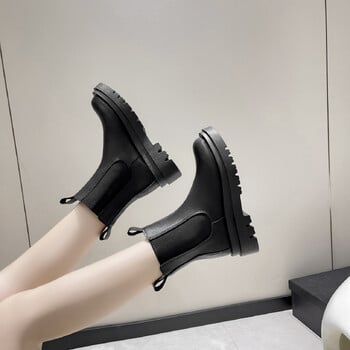 Γυναικείες μπότες Hot Luxury Χοντρή σόλα Chelsea Boots Γυναικείες Flat Casual μπότες Υψηλής ποιότητας Γυναικεία παπούτσια μόδας Zapatos De Mujer