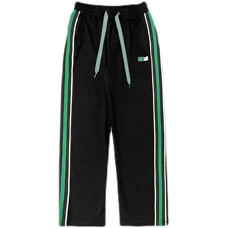 2024. gada pavasara un vasaras regulārās vīriešu kārtas Hong Kong Trend vīriešu ikdienas bikses ar taisnām kājām, brīvas, daudzpusīgas sporta bikses