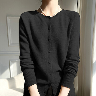 WinvyNee Γυναικείες ζακέτες 100% μάλλινες Πουλόβερ Μασίφ casual ζεστά πανωφόρια πλεκτά μπλουζάκια 2024 Φθινοπωρινά χειμερινά γυναικεία ρούχα B1263018