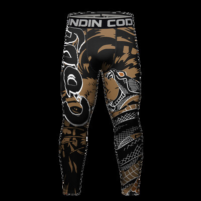 Vīriešu kompresijas bikses Sportiskas treniņu zeķubikses Legingi Skriešanas trenažieru zāle Joga Bikses Aktīvs Sports Baselayer Bjj Jiu Jitsu Legingi