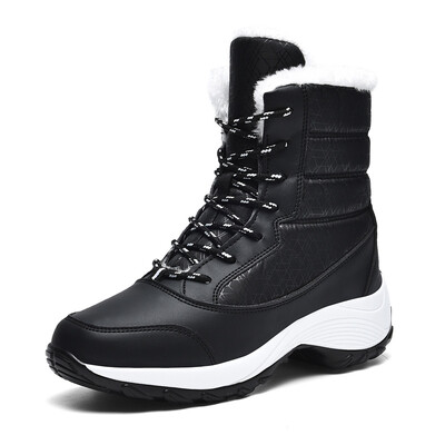 2023. gada jauni sieviešu zābaki ziemas ūdensnecaurlaidīgi potīšu zābaki, platformas apavi sievietēm, saglabājot siltumu Sniega zābaki Plīša ziemas apavi Botas Mujer