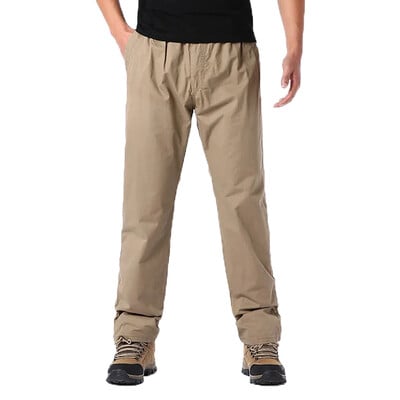 Primăvara Toamnă Moda Casual Tigăi pentru bărbați Streetwear Bumbac Culoare Solidă Pantaloni Cargo Talie elastică Pantaloni de jogging pentru bărbați