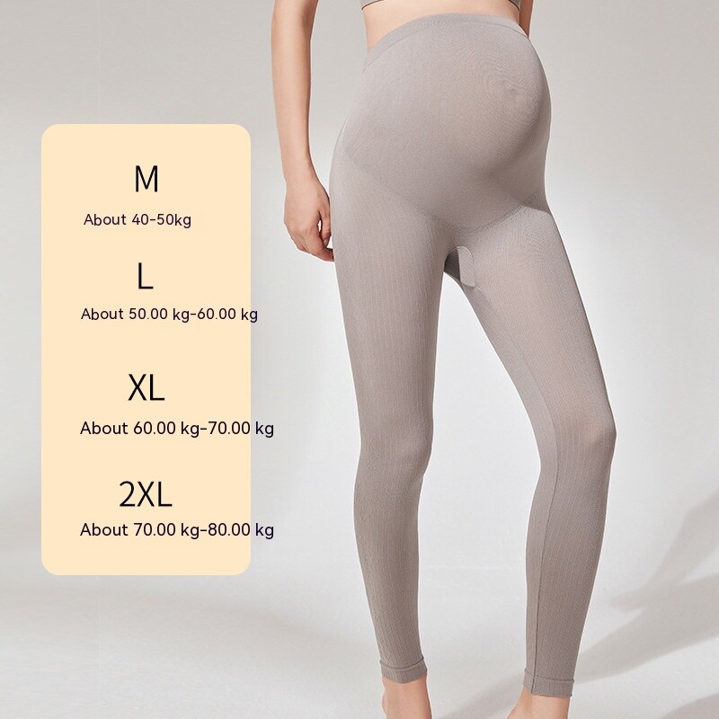 Pavasara grūtniecēm deviņu minūšu apakšas nenokrīt kājstarpes mikrospiediena augsta elastīga jostasvieta vēders grūtniecei mammai rudens bikses