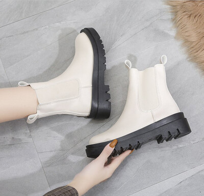 Jauni biezi ziemas bruņinieku zābaki sieviešu ceļgaliem ar augstu garu kvadrātveida papēžu zābaki Retro biezi motocikla zābaki melni balti