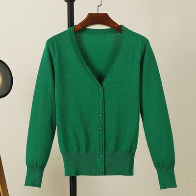 Μαύρη κομμένη ζακέτα γυναικεία ρούχα Μπλούζες ζέρσεϊ Γυναικείο παλτό άνοιξη 2024 Μακρυμάνικο κορυφαίο πλεκτό πουλόβερ κορεατικής μόδας