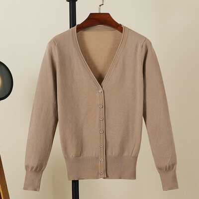 Μαύρη κομμένη ζακέτα γυναικεία ρούχα Μπλούζες ζέρσεϊ Γυναικείο παλτό άνοιξη 2024 Μακρυμάνικο κορυφαίο πλεκτό πουλόβερ κορεατικής μόδας