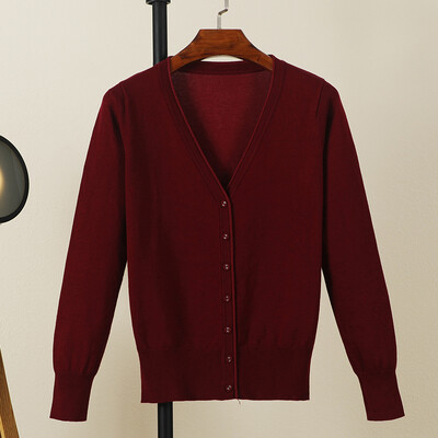 Μαύρη κομμένη ζακέτα γυναικεία ρούχα Μπλούζες ζέρσεϊ Γυναικείο παλτό άνοιξη 2024 Μακρυμάνικο κορυφαίο πλεκτό πουλόβερ κορεατικής μόδας