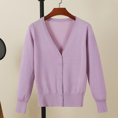 Μαύρη κομμένη ζακέτα γυναικεία ρούχα Μπλούζες ζέρσεϊ Γυναικείο παλτό άνοιξη 2024 Μακρυμάνικο κορυφαίο πλεκτό πουλόβερ κορεατικής μόδας