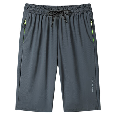 Ljetne ledene svilene trenirke Hlače do teleta Brzosušeće sportske/teretanske kratke hlače Rastezljive najlonske 3/4 Capris hlače velika veličina 8XL