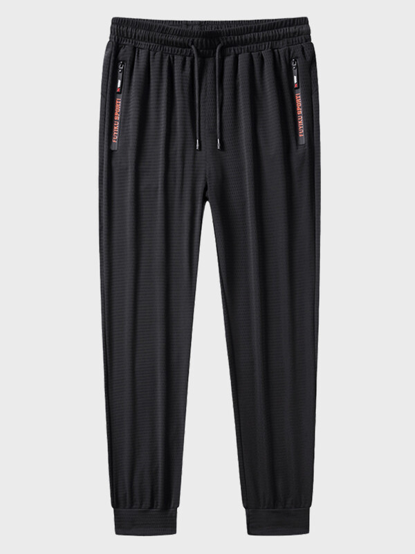 Ljetne trenirke od ledene svile Muške prozračne mrežaste brzosušeće trkače Sportska odjeća Ležerne sportske hlače Ravne hlače velika veličina 8XL 9XL