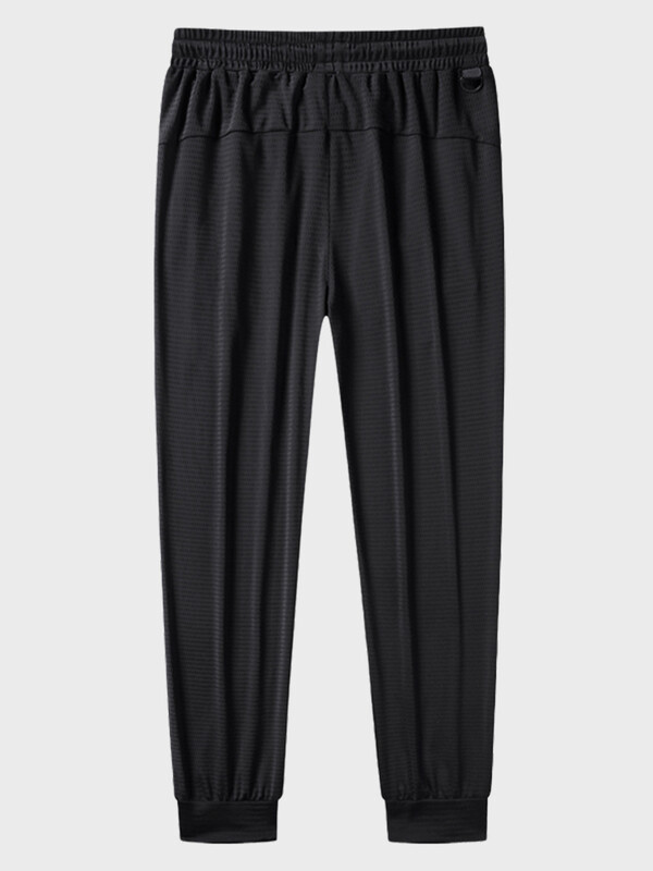 Ljetne trenirke od ledene svile Muške prozračne mrežaste brzosušeće trkače Sportska odjeća Ležerne sportske hlače Ravne hlače velika veličina 8XL 9XL