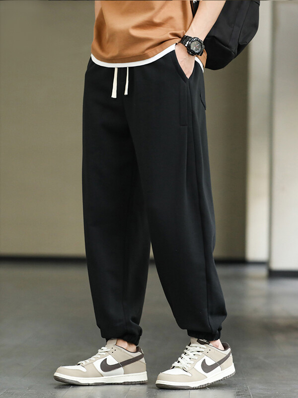 2023. Nove muške trenirke za trčanje, modna ulična odjeća s uzicom, ležerne široke hlače, muške pamučne široke harem hlače, velika veličina 8XL
