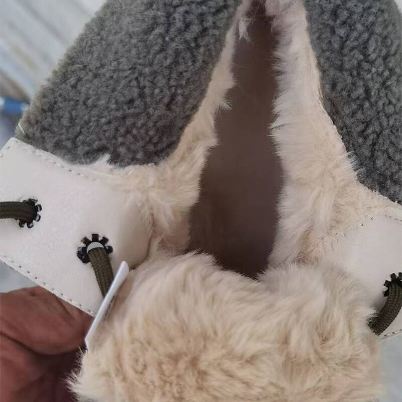 AIYUQI čizme za snijeg Ženske 2024 nove ženske zimske cipele Neklizajuće ravne ženske gležnjače velike veličine od prave kože