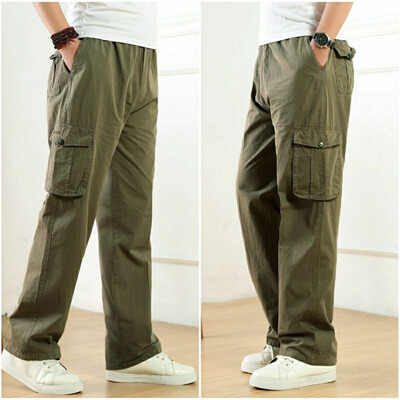 Férfi teherhordó nadrágok nyári tavaszi pamut munkaruha pamut nagy méretű alkalmi hegymászó kocogók melegítőnadrágok hombre őszi nadrágok