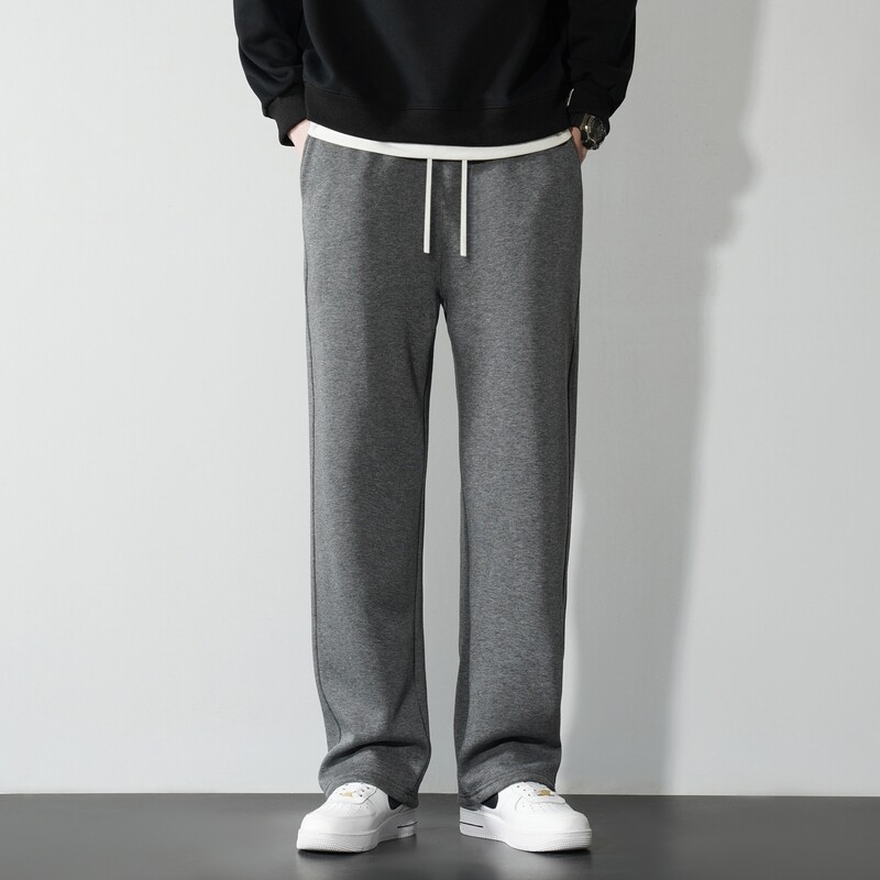 Kevadised vabaaja dressipüksid, meeste jooksupüksid, 2024, uued puuvillased ühevärvilised spordipüksid, meeste bränd, kõrge kvaliteediga ülisuured vabad püksid, meeste püksid