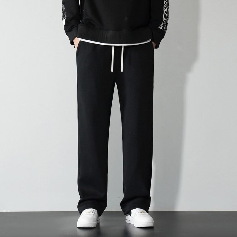 Kevadised vabaaja dressipüksid, meeste jooksupüksid, 2024, uued puuvillased ühevärvilised spordipüksid, meeste bränd, kõrge kvaliteediga ülisuured vabad püksid, meeste püksid